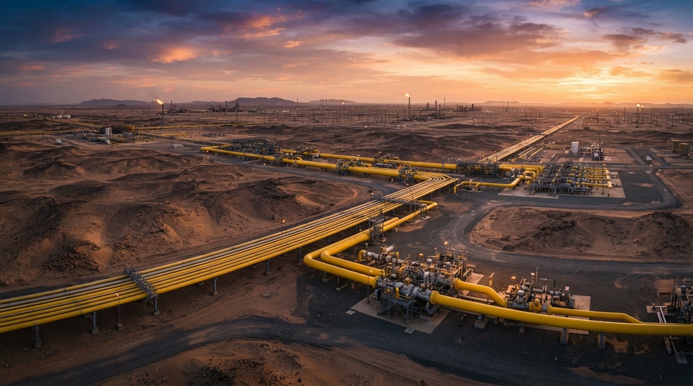 Industrial pipeline background